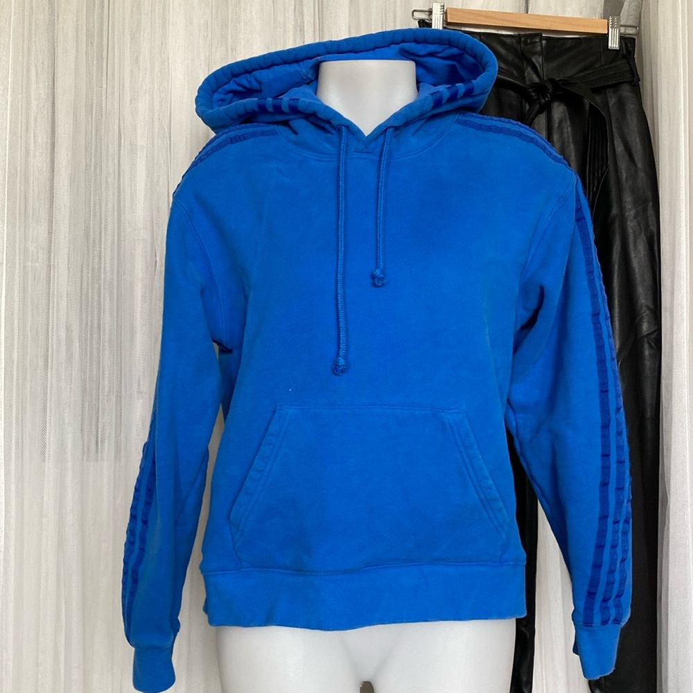 Ivy Park adidas unisex French terry Glory Blue Hoodie Size 2XS